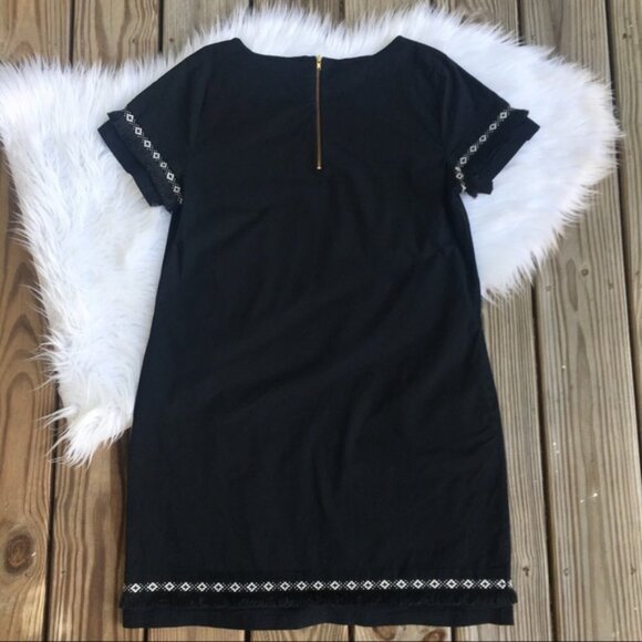 Coercion London Black Fringe Shift Dress - Picture 3 of 8